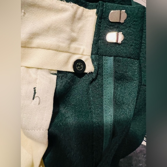 Vintage Edwards of California 100% Polyester Doubleknit Dk Green Trousers w/ Tag - Picture 11 of 12